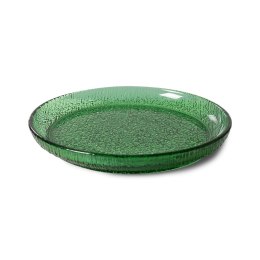 Kolekcja Emeralds: talerz szklany deserowy zielony
