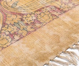 Dywan bawełniany wzory vintage żółto-czerwony 120x180 cm EcoEtno 2
