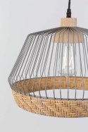 Lampa wisząca z metalu i rattanu BIRDY WIDE - Zuiver