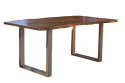 Stół z drewna i metalu DANTE Aluro