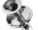 Świecznik dekoracyjny srebrny wysoki Deluxe 1A