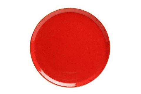 Magma: Talerz porcelanowy czerwony do pizzy 28 cm