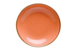 Amber: Talerz porcelanowy pomarańczowy głęboki coupe 21 cm