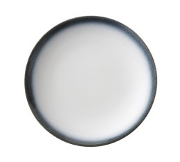Silk: Talerz porcelanowy szaro-biały płytki 20,7 cm