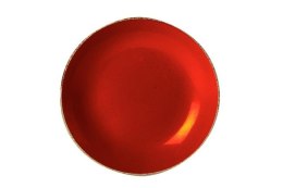 Magma: Talerz porcelanowy czerwony płytki coupe 30 cm