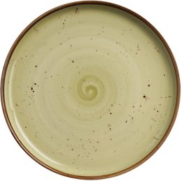 Olive: Talerz porcelanowy oliwkowy z wysokim rantem 21 cm
