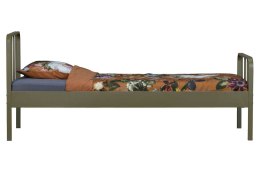 Łóżko metalowe wojskowa zieleń MEES 90x200 cm