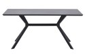 Stół  na metalowych nogach BRUNO czarny 200x90 cm