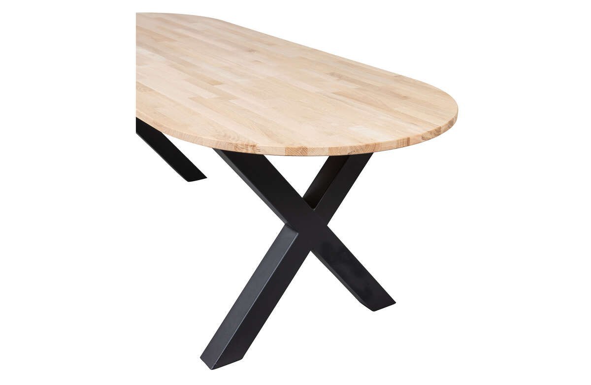 Stół TABLO dębowy [FSC] z nogą X