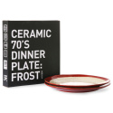 Zestaw 2 talerzy obiadowch ceramika 70's: frost