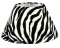 Abażur stożek duży 40/20H22 zebra
