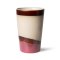 Kubek ceramiczny do herbaty 70's: dunes beżowo-różowy