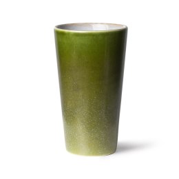Kubek ceramiczny do latte 70's: grass leśny zielony