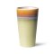 Kubek ceramiczny do latte 70's: peat zielony