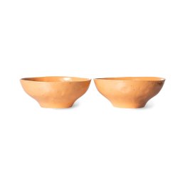 Ceramika Bold&basic: duża miska pomarańczowa (set 2 szt.)