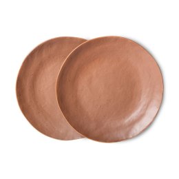 Ceramika Bold&basic: średni talerz brązowy (set 2 szt.)