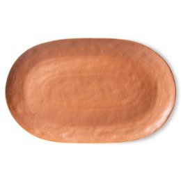 Ceramika Bold&basic: talerz / patera do serwowania brązowa