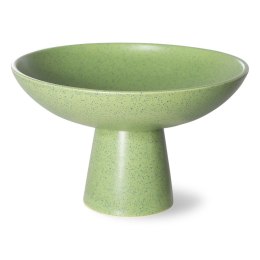 Kolekcja EMERALDS: misa ceramiczna na nóżce M pistacjowa zieleń