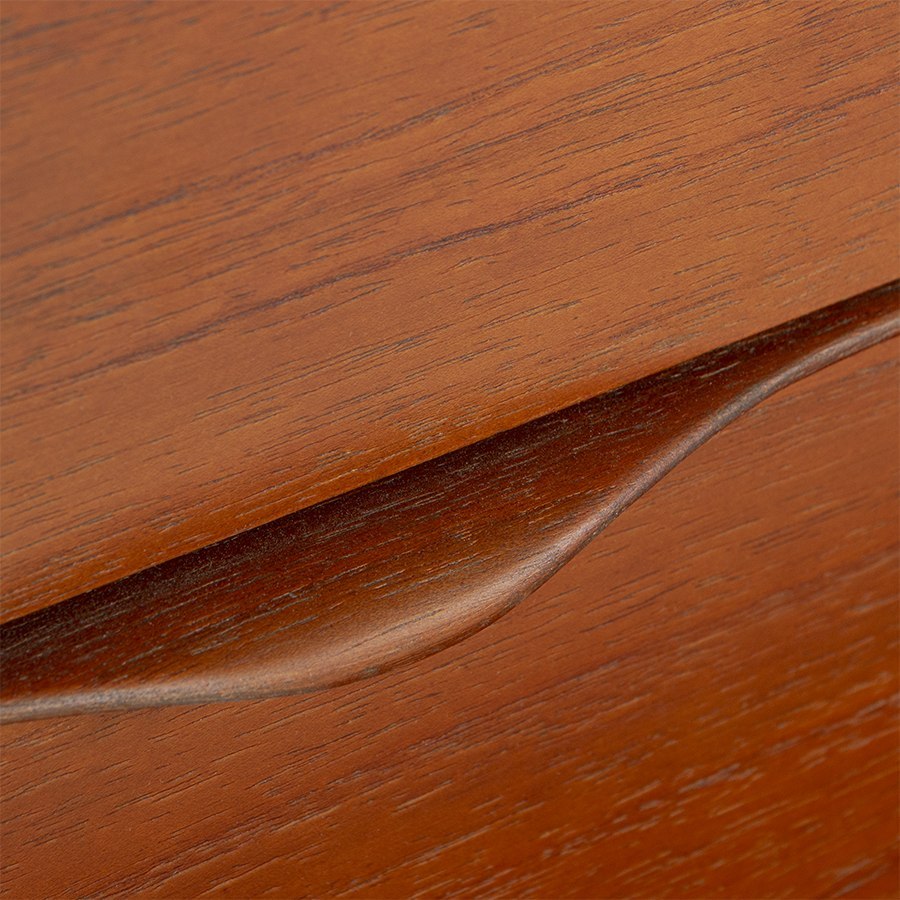 Komoda / sekretarzyk retro na nóżkach drewniana SECRETAIRY brązowa