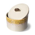 Pojemnik ceramiczny na ciastka 70's: autumn beżowo-żółty