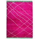 Ręcznie tkany dywan wełniany różowy 260x360 cm