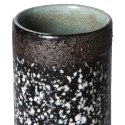 Wazon ceramiczny 70's czarny nakrapiany mud XS