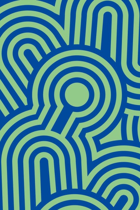 Dywan prostokątny STILEMA 6 niebieski / Alessandro Mendini 200x300 cm
