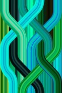 Dywan WAVE zielony prostokątny / Richard Hutten 200x300 cm