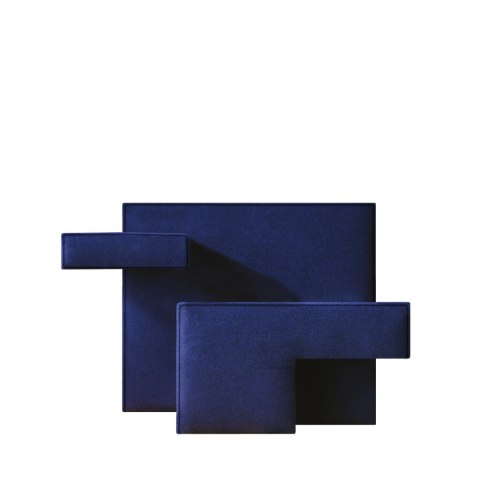 Fotel geometryczyny PRIMITIVE niebieski 787 / Studio Nucleo