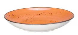 Dahlia: Miska porcelanowa pomarańczowa coupe 25 cm