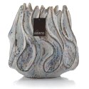 Osłonka ceramiczna artystyczna STRADA biało-błekitna L
