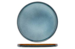 Quintana: Talerz porcelanowy niebiesko-brązowy płytki 22 cm