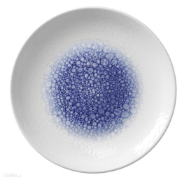 Serenity: Talerz płytki porcelanowy biało-niebieski 27 cm
