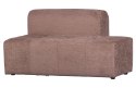 Sofa /element 1,5-osobowy lewy do sofy różowej CALEIDOSCOOP