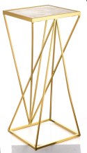 Stojak na kwiaty geometryczny złoty GLAM L 71 cm