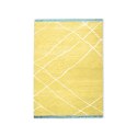 Ręcznie tkany dywan wełniany żółty 180x280 cm