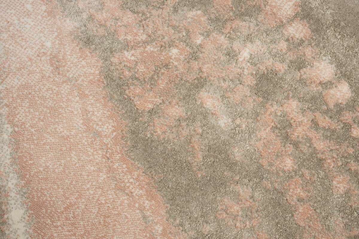 Dywan okrągły jasny marmur róż/szarość SOLAR ⌀ 240 cm