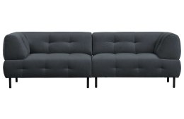 Sofa 4-osobowa pikowana antracytowa LLOYD