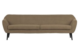 Sofa 4-osobowa pluszowa beżowa ROCCO XL 230 cm