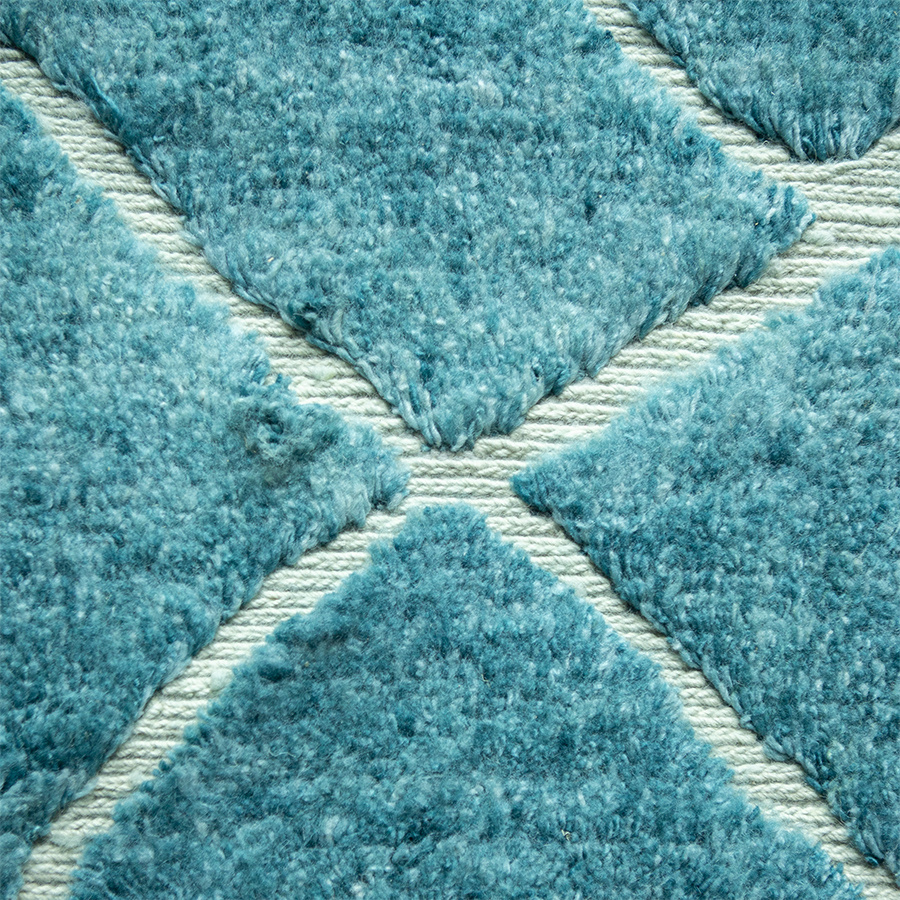 Ręcznie tkany dywan wełniany zielony 180x280 cm