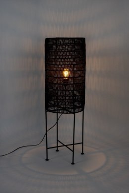 Lampa podłogowa na metalowym stelażu KARI czarna