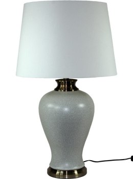 Lampa ceramiczna szara z białym kloszem HAMPTON 5