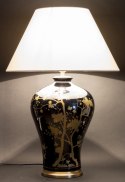 Lampa ceramiczna czarno-złota z motywem kwiatowym MISAKI 5