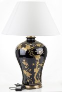 Lampa ceramiczna czarno-złota z motywem kwiatowym MISAKI 5