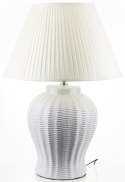 Lampa ceramiczna biała wiklina HAMPTON 4