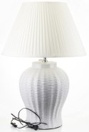 Lampa ceramiczna biała wiklina HAMPTON 4