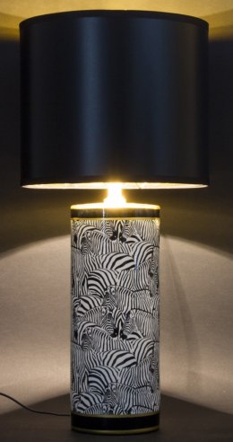 Lampa ceramiczna wysoka w paski zebry STRIPED 1