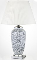 Lampa ceramiczna biała w niebieskie wzory HAMPTON 1