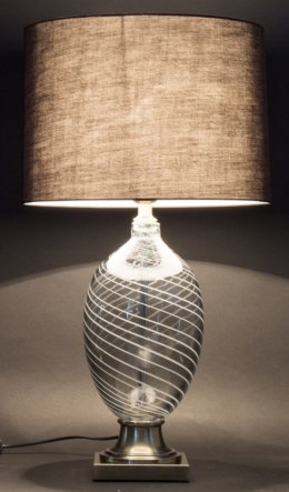 Lampa szklana przezroczysta z abażurem GLASSIE 1