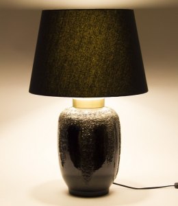 Lampa stołowa ceramiczna struktura lavy STONED czarna
